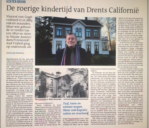 Dagblad van het Noorden schrijft mooie recensie over het boek Nieuw-Amsterdam/Veenoord. 